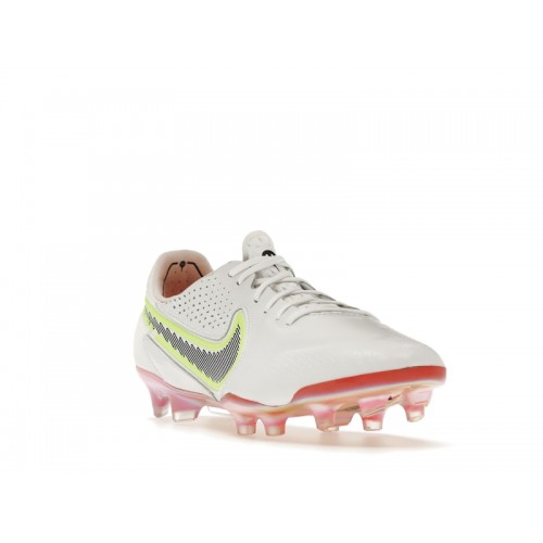Nike Tiempo Legend 9 Elite FG White Pink Blast - мужская сетка размеров
