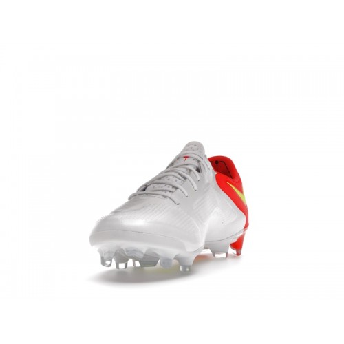 Nike Tiempo Legend 9 Elite FG White Bright Crimson Volt - мужская сетка размеров