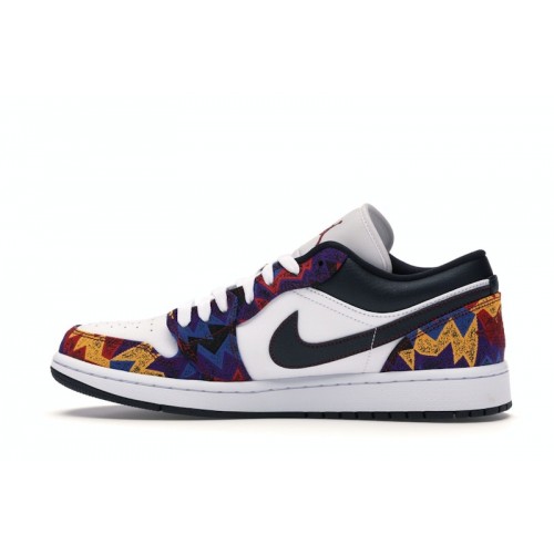 Кроссы Jordan 1 Low Nothing But Net - мужская сетка размеров