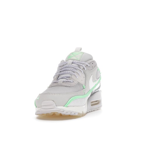 Кроссы Nike Air Max 90 Sail Neon Green - мужская сетка размеров