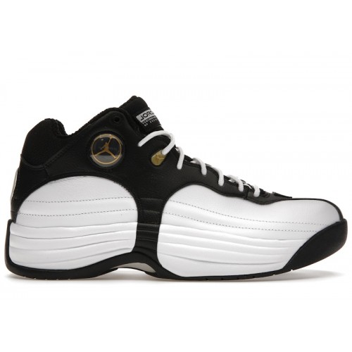 Jordan Jumpman Team 1 White Black Gold - мужская сетка размеров