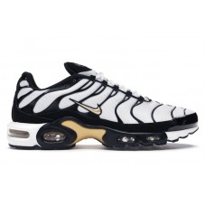 Кроссовки Nike Air Max Plus White Black Metallic Gold