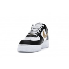 Кроссовки Nike Air Force 1 Low Black White Metallic Gold
