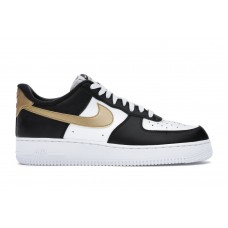 Кроссовки Nike Air Force 1 Low Black White Metallic Gold