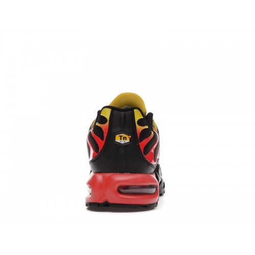 Кроссы Nike Air Max Plus Gradient Black Red Yellow - мужская сетка размеров