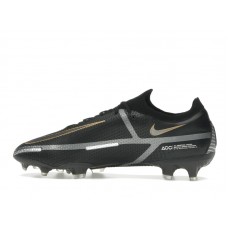 Nike Phantom GT2 Elite FG Black Metallic Dark Grey Metallic Gold