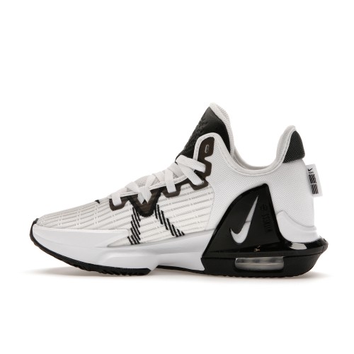 Кроссы Nike LeBron Witness 6 TB White Black - мужская сетка размеров