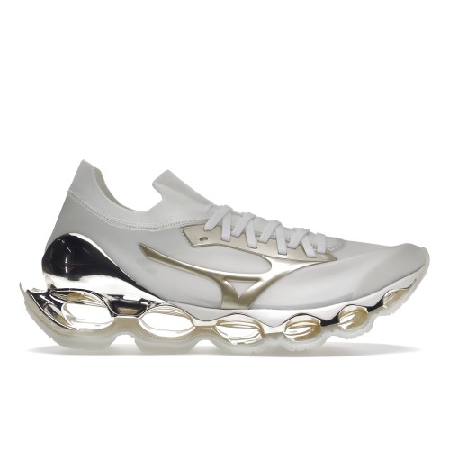 Кроссы Mizuno Wave Prophecy Hajime Sorayama Champagne Gold - мужская сетка размеров