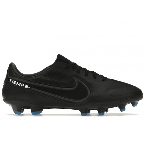 Nike Tiempo Legend 9 Pro FG Black Dark Smoke Grey - мужская сетка размеров