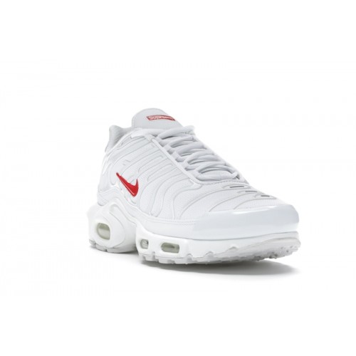 Кроссы Nike Air Max Plus Supreme White - мужская сетка размеров