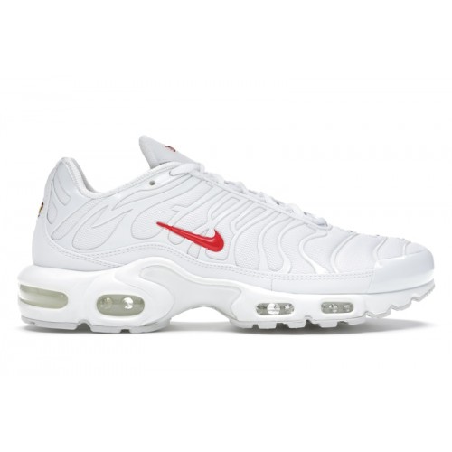 Кроссы Nike Air Max Plus Supreme White - мужская сетка размеров