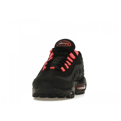 Кроссы Nike Air Max 95 Black Laser Crimson - мужская сетка размеров