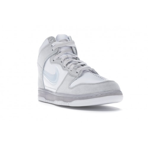 Кроссы Nike Dunk High Slam Jam White Pure Platinum - мужская сетка размеров