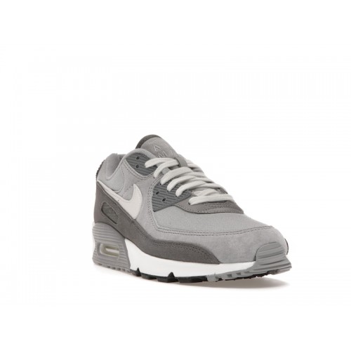 Кроссы Nike Air Max 90 PRM Light Smoke Grey - мужская сетка размеров