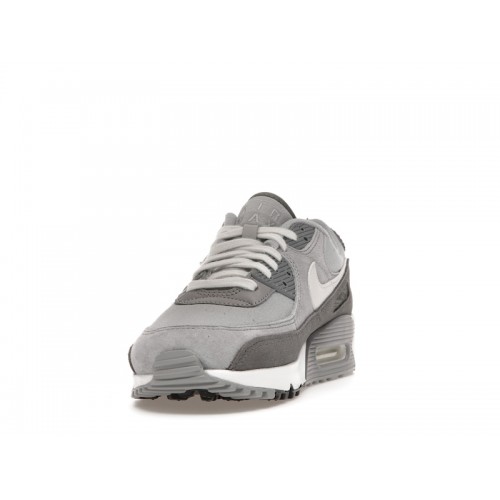 Кроссы Nike Air Max 90 PRM Light Smoke Grey - мужская сетка размеров