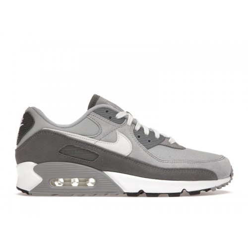 Кроссы Nike Air Max 90 PRM Light Smoke Grey - мужская сетка размеров