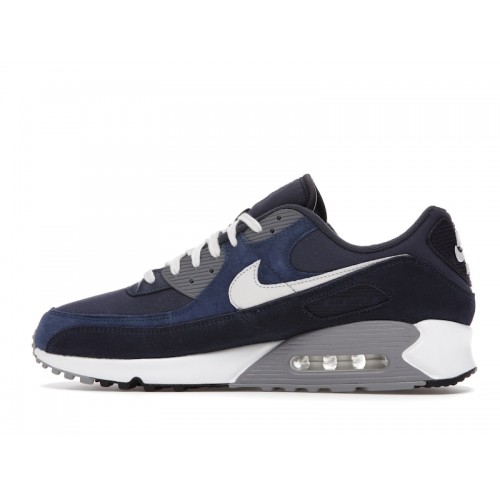 Кроссы Nike Air Max 90 Premium Obsidian - мужская сетка размеров