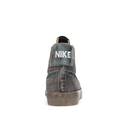 Кроссы Nike Blazer Mid Faded Black - мужская сетка размеров