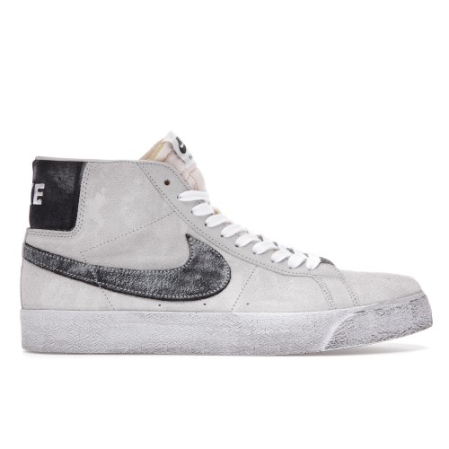 Кроссы Nike SB Blazer Mid Faded Sail Black - мужская сетка размеров