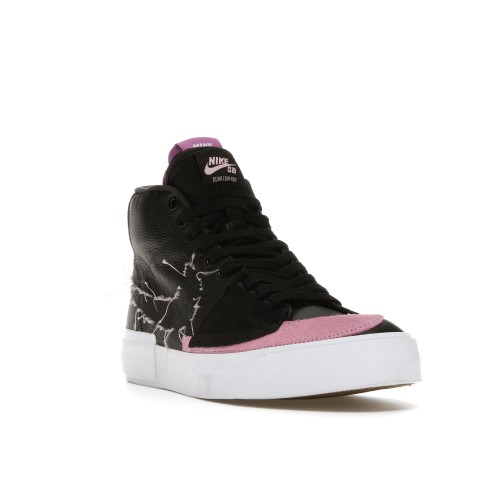 Кроссы Nike SB Zoom Blazer Mid Edge Black Pink Rise - мужская сетка размеров