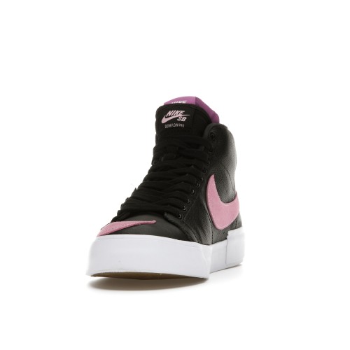 Кроссы Nike SB Zoom Blazer Mid Edge Black Pink Rise - мужская сетка размеров