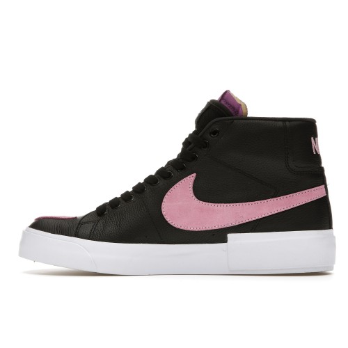 Кроссы Nike SB Zoom Blazer Mid Edge Black Pink Rise - мужская сетка размеров