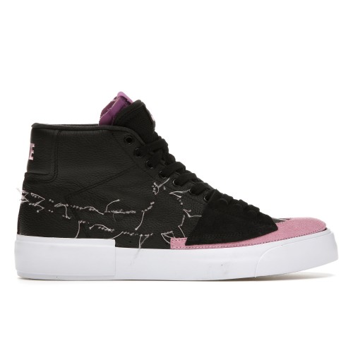 Кроссы Nike SB Zoom Blazer Mid Edge Black Pink Rise - мужская сетка размеров