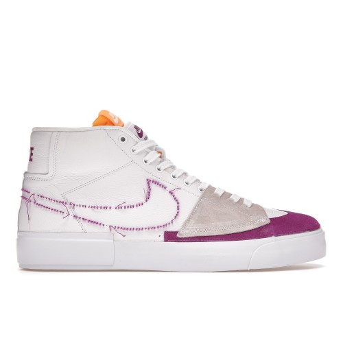 Кроссы Nike SB Zoom Blazer Mid Edge Lakers - мужская сетка размеров