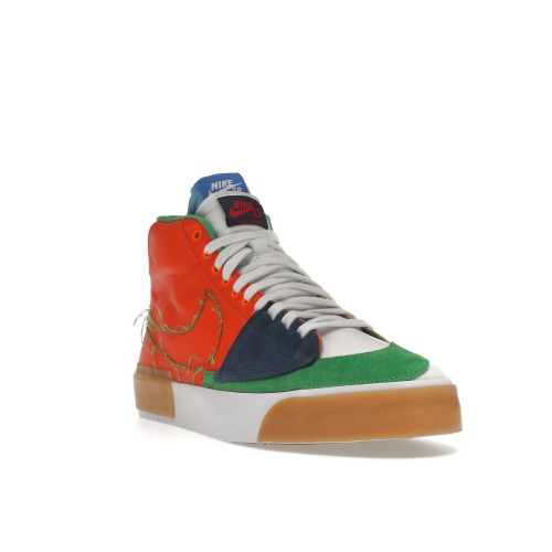 Кроссы Nike SB Zoom Blazer Mid Edge Safety Orange University Gold - мужская сетка размеров