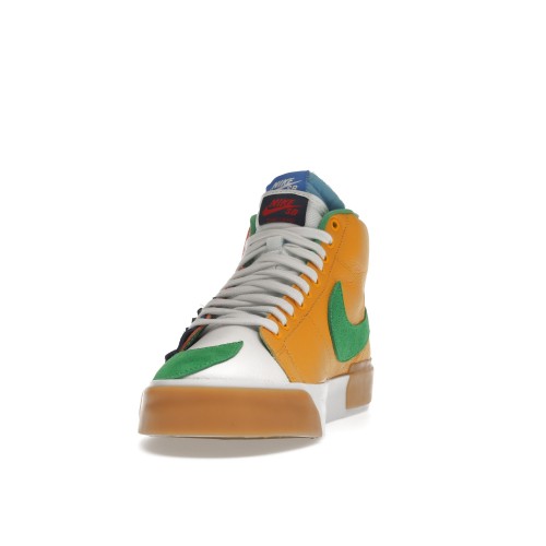 Кроссы Nike SB Zoom Blazer Mid Edge Safety Orange University Gold - мужская сетка размеров