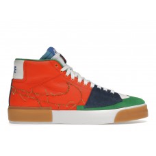 Кроссовки Nike SB Zoom Blazer Mid Edge Safety Orange University Gold