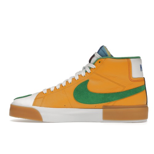 Кроссы Nike SB Zoom Blazer Mid Edge Safety Orange University Gold - мужская сетка размеров