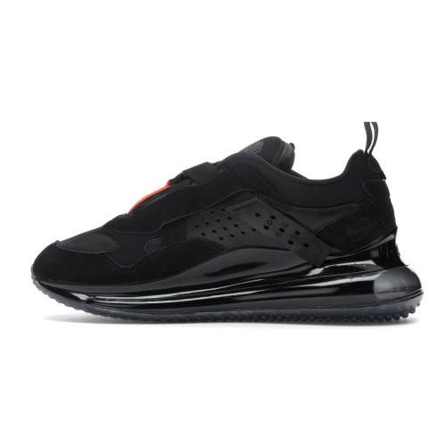 Кроссы Nike Air Max 720 Slip OBJ Black - мужская сетка размеров