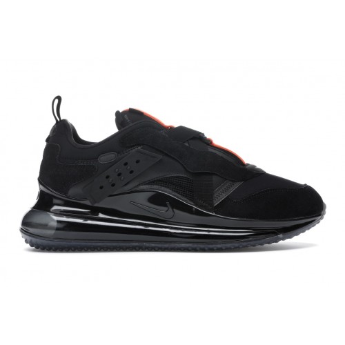 Кроссы Nike Air Max 720 Slip OBJ Black - мужская сетка размеров