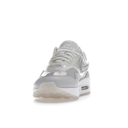 Кроссы Nike Air Max 1 SNKRS Day White (W) - женская сетка размеров