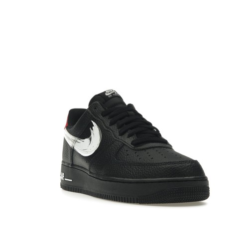 Кроссы Nike Air Force 1 Low Brushstroke Black - мужская сетка размеров