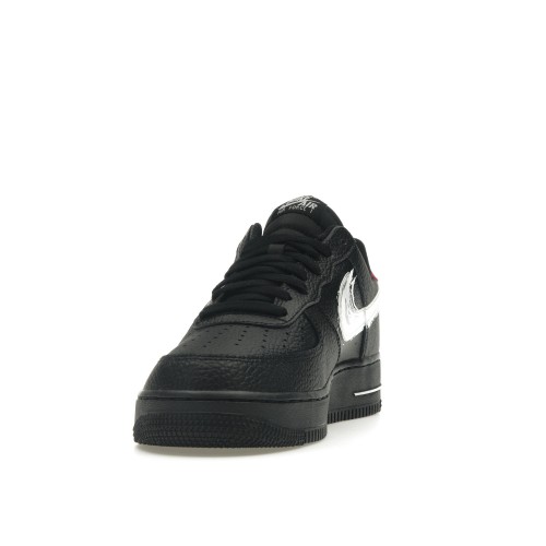 Кроссы Nike Air Force 1 Low Brushstroke Black - мужская сетка размеров