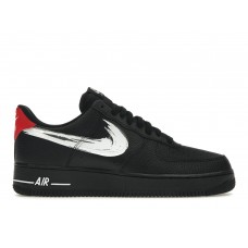 Кроссовки Nike Air Force 1 Low Brushstroke Black