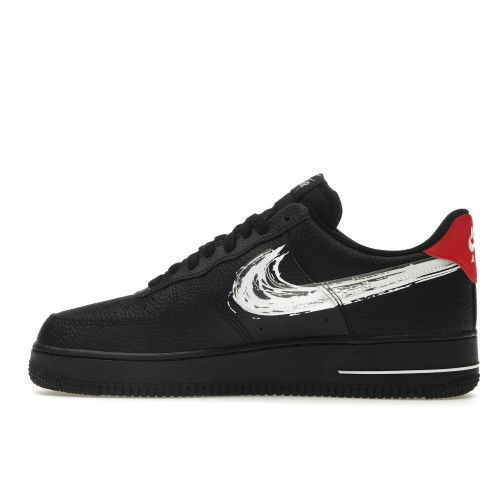 Кроссы Nike Air Force 1 Low Brushstroke Black - мужская сетка размеров