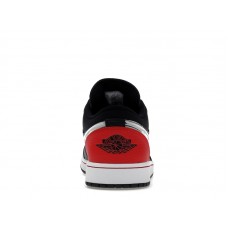 Jordan 1 Low Brushstroke Swoosh Black