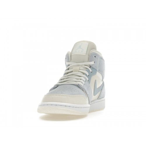 Air Jordan 1 Mid SE Sail Light Blue - мужская сетка размеров