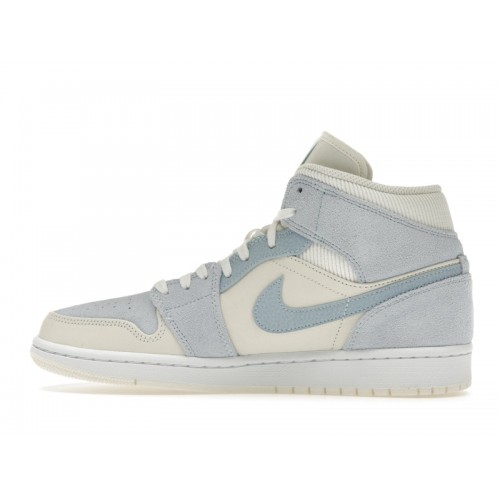 Air Jordan 1 Mid SE Sail Light Blue - мужская сетка размеров