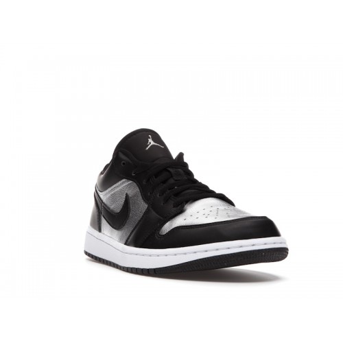 Кроссы Jordan 1 Low SE Black Metallic Silver (W) - женская сетка размеров