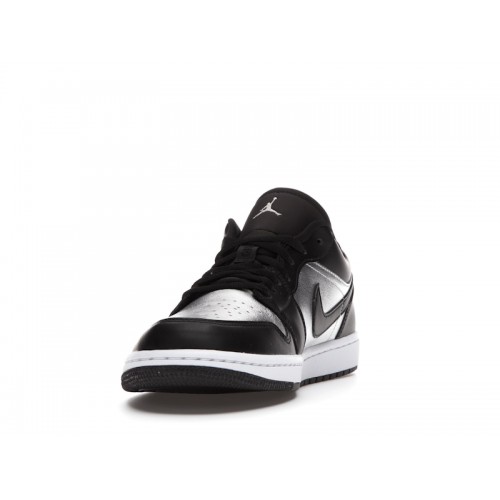 Кроссы Jordan 1 Low SE Black Metallic Silver (W) - женская сетка размеров