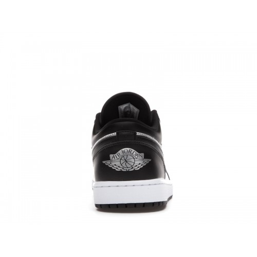 Кроссы Jordan 1 Low SE Black Metallic Silver (W) - женская сетка размеров