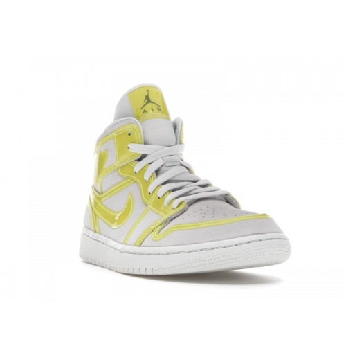 Wmns Air Jordan 1 Mid LX Off White Opti Yellow - женская сетка размеров