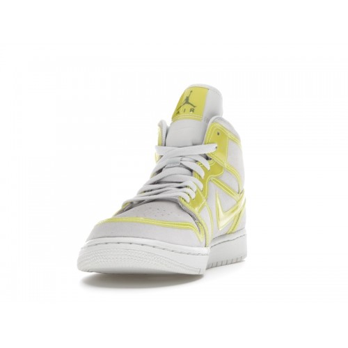 Wmns Air Jordan 1 Mid LX Off White Opti Yellow - женская сетка размеров