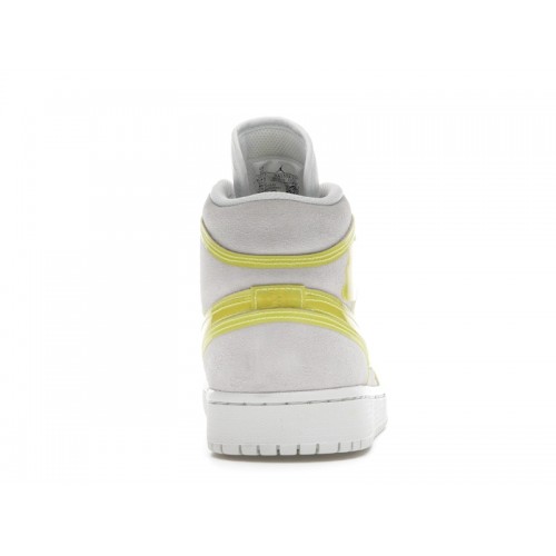 Wmns Air Jordan 1 Mid LX Off White Opti Yellow - женская сетка размеров