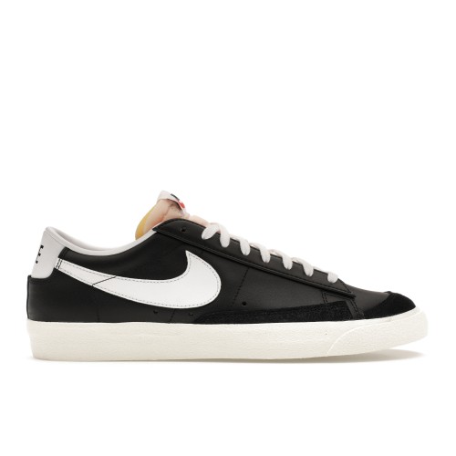 Кроссы Nike Blazer Low 77 Black White - мужская сетка размеров