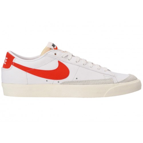 Кроссы Nike Blazer Low 77 Vintage White Team Orange - мужская сетка размеров